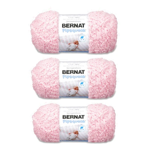 Bernat Pipsqueak Tickle Me Pink Yarn - 3 Pack of 100g/3.5oz - Polyester - 5 Bulky - 101 Yards - Knitting, Crocheting & Crafts