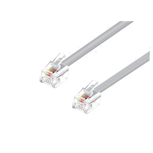 FOUNCY Replacement for Compatible with Phone Cable, RJ11 (6P4C), Straight for Data - 7ft