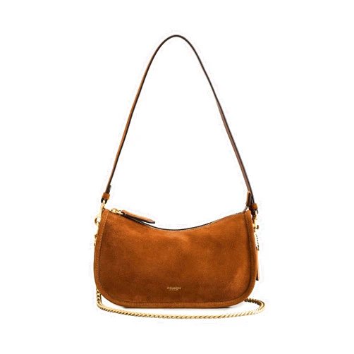 COACH Women's Natural Grain Leather Waverly Bag