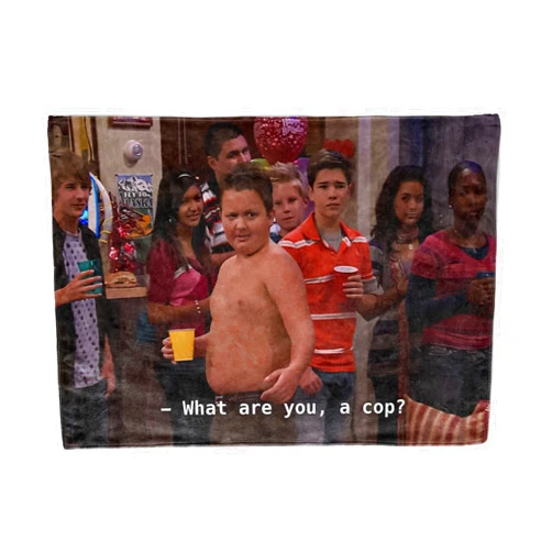 LAIX Gibby What are You, A Cop? Tapestry, Funny Flag for College Dorm, Available in Sizes from 40