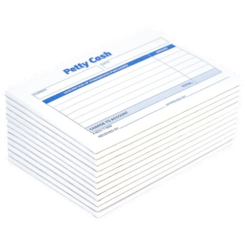 Adams Petty Cash Receipt Pad, Carbonless 1-Part Book, 5 x 3.5 Inches, 50 Copies per Pad, Rent Receipts Set, Pack of 12 (9672ABF)