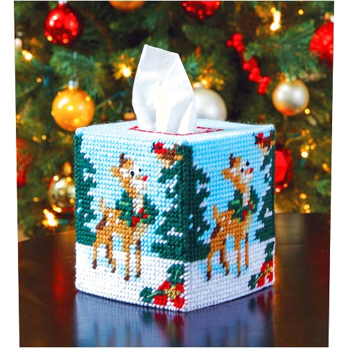MARY MAXIM Plastic Canvas Tissue Box Kit 5