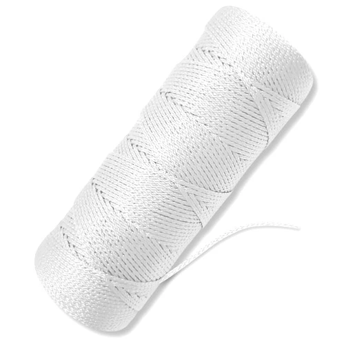 ACE Supply Bright White Mason Line String Line - #18 Braided Nylon String - 500 Ft Length - Nylon Twine For Gardening Or Masonry Tools - Perfect Construction String For A String Level, Twine String For Gardening