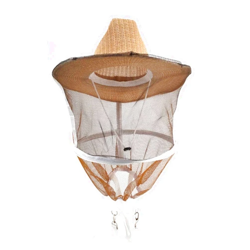 AukBeeFun Beekeeping Veil Hat Bee Keepers Hat with Netting Safe and Comfortable Professional Bee Keeping Supplies(Pack of 1)