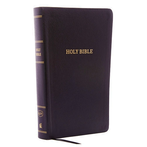 Thomas Nelson KJV Holy Bible: Personal Size Giant Print with 43,000 Cross References, Black Bonded Leather, Red Letter, Comfort Print: King James Version
