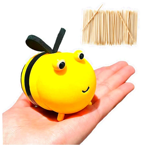 WSIWZAI Cute Toothpick Holder, Funny Toothpicks Dispenser, Home Design Decoration Toothpicks Container for Teeth Cleaning Table Decor Gifts