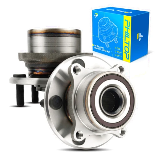PHILTOP Front 513267 Wheel Bearing and Hub Assembly 5 Lugs for Honda Pilot 2009-2015, Acura MDX 2007-2013, Acura ZDX 2010-2013, Wheel Hub Assemblies with ABS 2 PCS