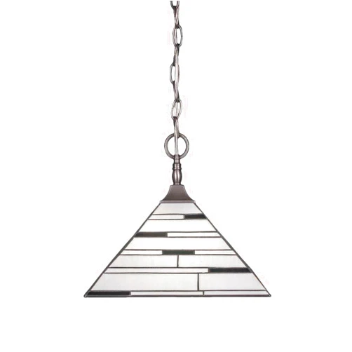 Toltec Lighting 12-BN-952 Chain Hung Pendant with Square Fitter with 14
