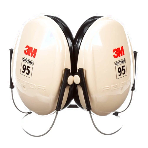 3M 95 Behind-The-Head Earmuffs Beige Peltor H6b/V