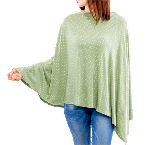 WeeSprout Nursing Cover for Breastfeeding, Soft & Breathable Nursing Poncho, Neck Insert for Hands-Free View, Machine Washable & Dryer Safe Feeding Cover Up