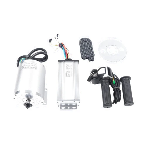 Josbuynls Electric Bike Kit, 48V 2000W Electric Brushless DC Motor Complete Kit 4300rpm High Speed Motor w/LCD Throttle 3 Speeds Electric Bike Motor Kit for Electric Scooter Bicycle Motorcycle Mid Drive Motor