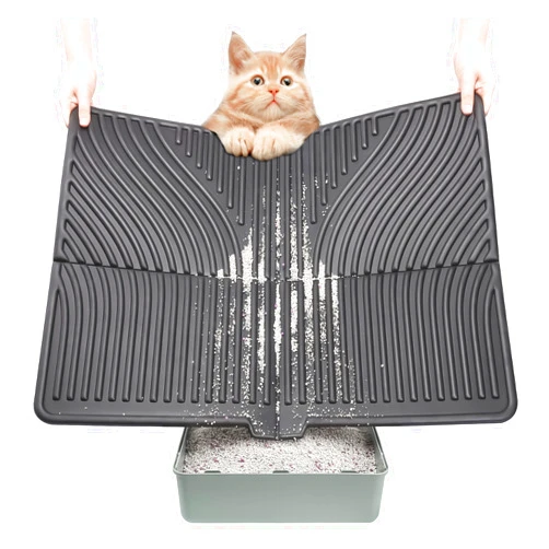 UPSKY Cat Litter Mat, Large Kitty Litter Trapping Mat Soft on Kitty Paws, Litter Box Mat Keep Floor Clean, 31