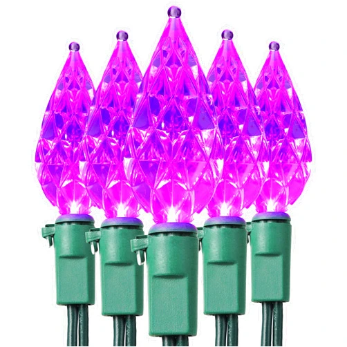 ODEETRONIC Purple Halloween Lights, 19.68ft 60 LED Purple String Lights Connectable, 120V UL Certified Plugin Green Wire Halloween Light, Indoor/Outdoor Tree Light Waterproof for House Party Decor