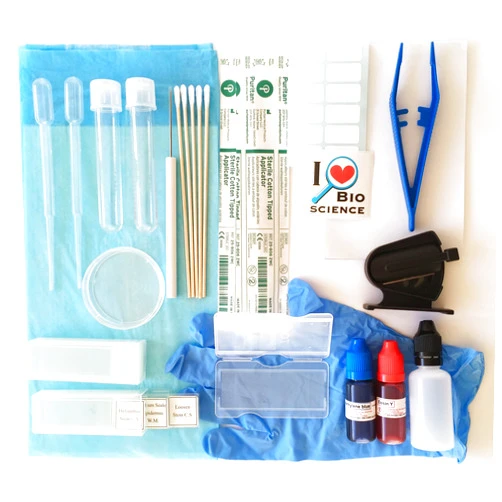Rs' Science All-in-One Microscope Slide Preparation Kit, 40 Pieces