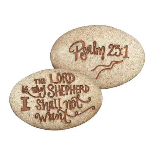 Angelstar Psalm 23:1 Pocket Stone