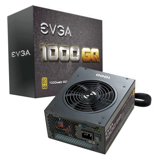EVGA 210-GQ-1000-V1,1000 GQ, 80+ GOLD 1000W, Semi Modular, EVGA ECO Mode, 5 Year Warranty, Power Supply,Black