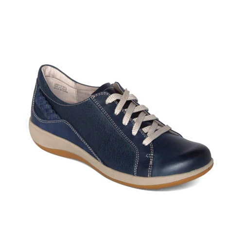 Aetrex Women's Dana Orthopedic Lace Up Oxford Leather Shoes - Lightweight Casual Comfort Arch Support Sneakers