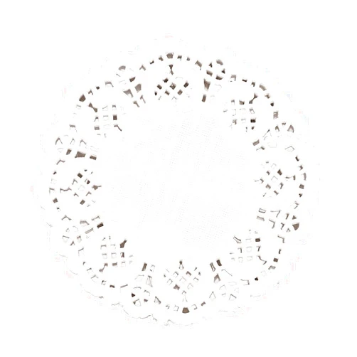 CCINEE DECORA 3.5inch Round White Lace Paper Doilies for Wedding Tableware Decoration, 100-Pack