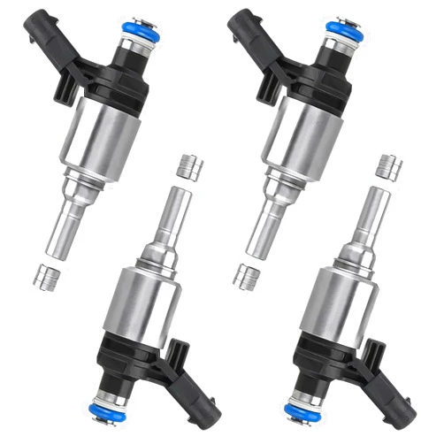 Plobeda 06H906036G 4pcs Fuel Injectors Compatible with Audi A3 A4 A5 A6 Q3 Q5 TT Volkswagen CC EOS GTI Tiguan Passat Jetta 2.0L 06H906036G