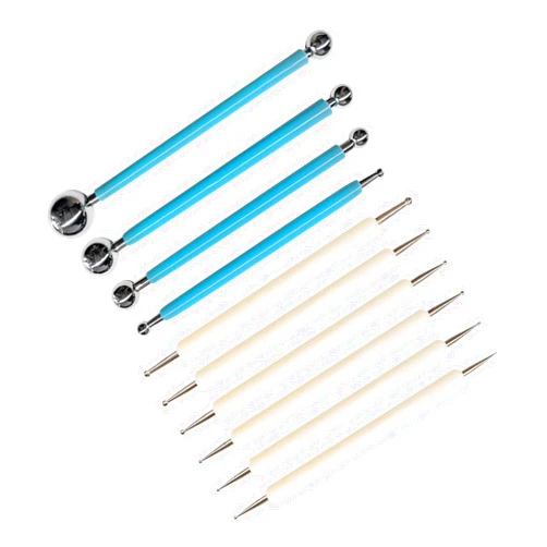 HSYMQ 10Pcs Dotting Tools, Ball End Dot Art Tools for Rock Painting, Pottery Clay Modeling Embossing Art Mandala