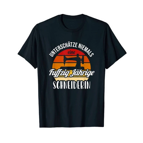 Schneider Maschine Accessoire Zubehör Geschenke Fuzzy Year Dressmaker, 50th Birthday T-Shirt