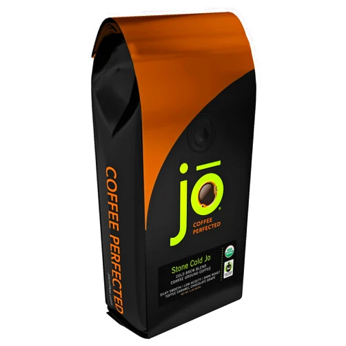 Jo Coffee STONE COLD JO: 2 lb, Cold Brew Coffee Blend, Dark Roast, Coarse Ground Organic Coffee, Silky Smooth Low Acidity, USDA Certified Organic, Fair Trade Certified, Great French Press Hot Brew by Jo Coffee®