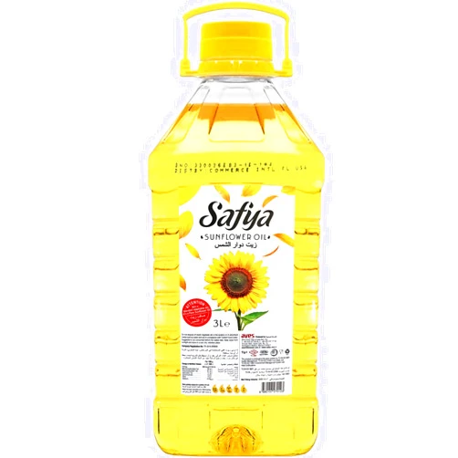 Safya - 100% Pure Sunflower Oil, (3 L) 101.4 Fl Oz