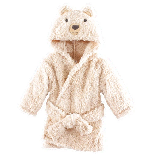 Hudson Baby Unisex Baby Plush Animal Face Bathrobe