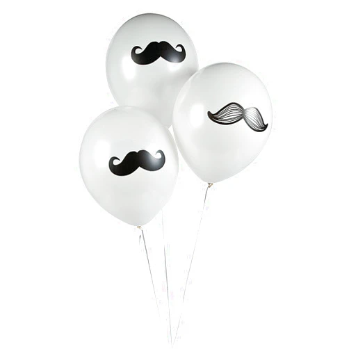 Fun Express Mustache Latex Balloons (12 Pack) Birthday Party Decorations