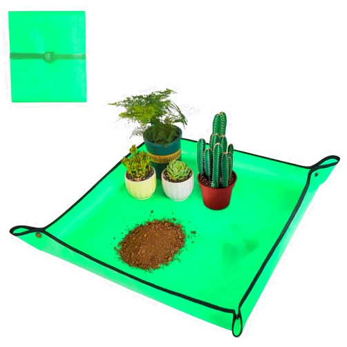 Generic Foldable Waterproof Repotting Mat for Indoor Plants - Mess Control, Easy Transplanting, and Plant Care - Portable Gardening Mat for Succulents, Houseplants, and More Potting Soil Indoor Plants