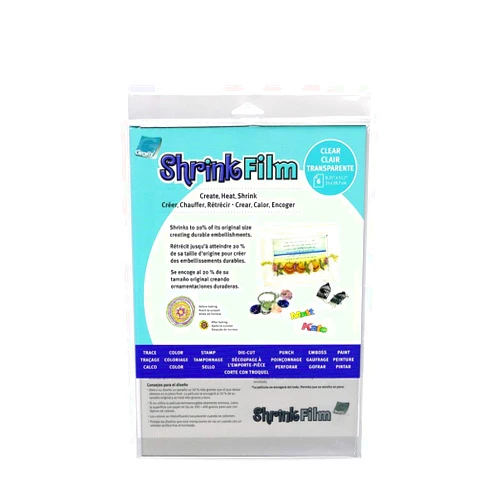 Grafix : Shrink Film : A4 : 6 Pack : Clear