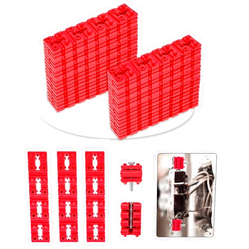 Qbonway Switch and Receptacle Spacer Outlet Spacers for Electrical Box, 100pcs Electrical Outlet Spacers Shims Socket Electrical Box Extender Outlet Spacers for Loose Outlet Electric Switch