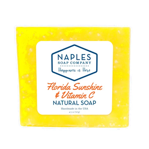 Naples Soap Company Naturally Better Skin Care Naples Soap Company Natural Shea Butter and Olive Oil Soap Bar – Antioxidant-Rich, Naturally Moisturizes for Smooth, Supple Skin – No Harmful Ingredients – Florida Sunshine & Vitamin C, 4.5 oz