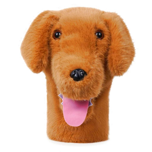 Craftsman Golf Golden Retriever Yorkshire Terrier Bernese Mountain Dog Border Collie Poodle Soft Cute Soft Plush Animal Driver Wood Headcover Head Cover Travel Protector Gifts for Men Women