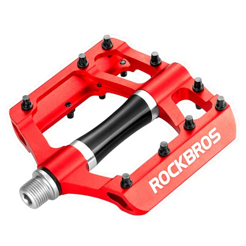ROCKBROS Rock BROS Mountain Bike Pedals MTB Pedals Bicycle Flat Pedals Aluminum 9/16