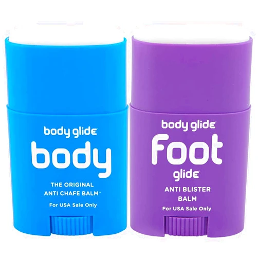 BodyGlide body glide Original Anti-Chafe Balm, 0.80oz & Foot Glide Anti Blister Balm, 0.8oz: blister prevention for heels, shoes, cleats, boots, socks, and sandals.