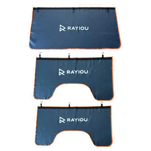 RAYIOU 3-Piece Magnetic Fender Covers for Mechanics, Durable Microfiber Leather, Anti-Scratch Car Fender Protector Mats for Sedan Truck or Station Wagon Automotive- Size M
