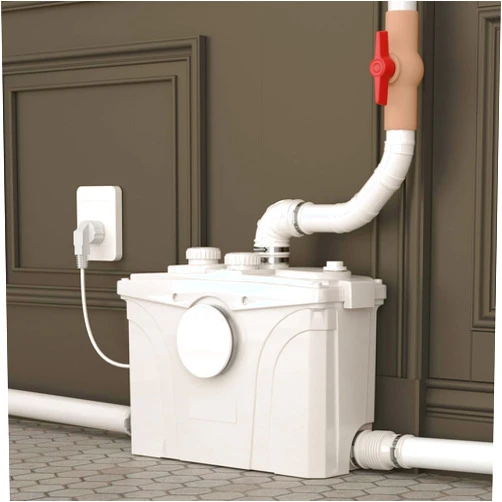 HOCANFLO 700W Macerator Pump for Upflush Toilet, Basement Sewage Pump with 4 Water Connections, for Macerating Toilet, Laundry, Kitchen Sink, Clothes Washer and Shower, Gray Water Disposal, 29.8ft