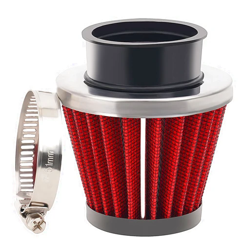 AHL Red 42mm Universal Air Filter Fit for Pod / 150cc-250cc Motorcycle Scooter ATV Dirt Bike/50cc 70cc 90cc 110cc 125cc Coolster Tao Tao Sunl/Quad Go Kart Pit Dirt Bike Parts