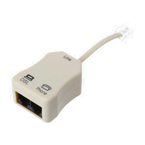 Saccgt Portable ADSL Modem Telephone Phone Fax in-Line Splitter Filter k 1PC ABS