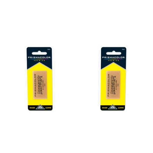 Prismacolor Sanford Design Art Gum Eraser, Artwork Eraser - Non-toxic - 1 / Pack - Brown, 2 Packs