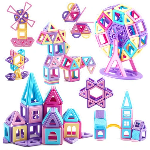 ASOK 149 Pcs Mini Magnetic Blocks Castle Building Tiles Edutainment Toys Develop Creativity Imagination STEM Toys for Kids Age 4 5 6 7 8 9 Years Old Girls Boys Gifts