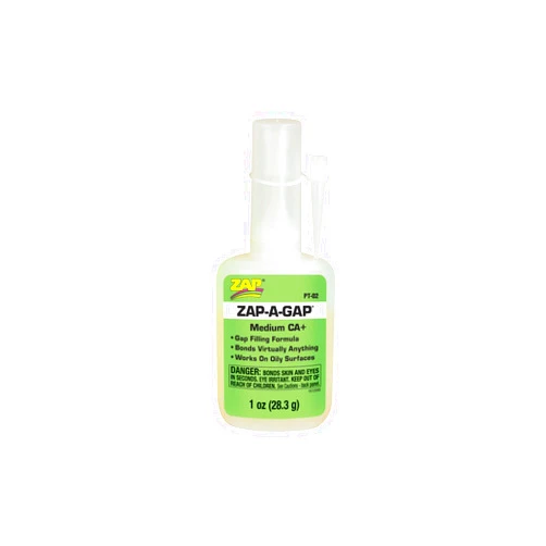 Pacer Technology (Zap) Zap-A-Gap Adhesives, 1 oz, White (PT-02), Pack of Four