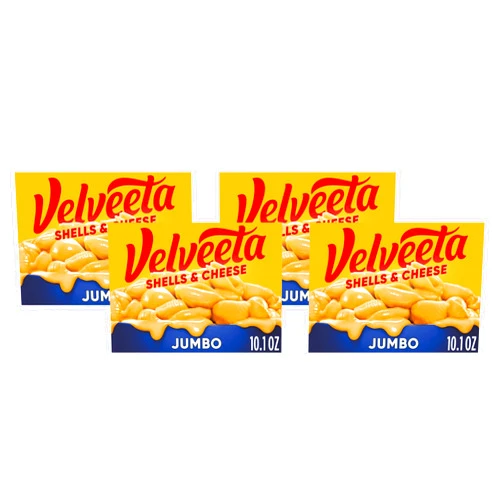 Velveeta Shells & Cheese Jumbo Original, 10.1 Ounce (Pack of 4)