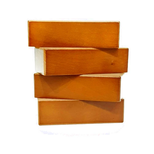Knightsbrandnu2u Solid Wooden Block FEET SELF FIX 30mm HIGH Dark Oak Replacement Legs for Sofas, CABINETS Chairs & STOOLS PRE DRILLED SOF3024