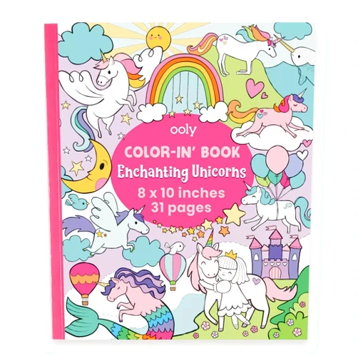 OOLY Unicorn Coloring Book for Toddlers, Fun Activity Coloring Pages for Kids, 31 Perforated Pages 8