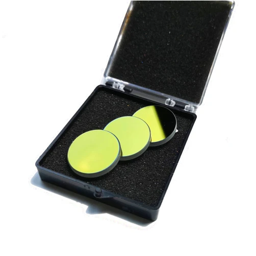 CNCOLETECH 20mm K9 Laser Mirror Coated Gold Reflective Lens for CO2 Laser Engraver 40W or 50W