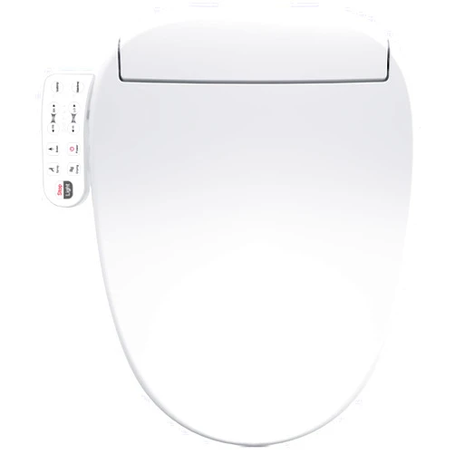 ZMJH 236 Bidet Toilet Seat, Elongated Smart Unlimited Warm Water, Vortex Wash, Electronic Heated, Warm Air Dryer, Rear and Front Wash, LED Light, Need Electricity, White (Elongated)