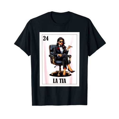 Funny Mexican Designs for Family Funny Mexican Design for Aunt - La Tia T-Shirt