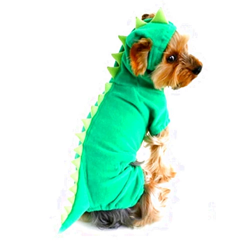 NACOCO Dog Dinosaur Design Costume Green Pet Clothes for Medium & Large Dog (Green, S)